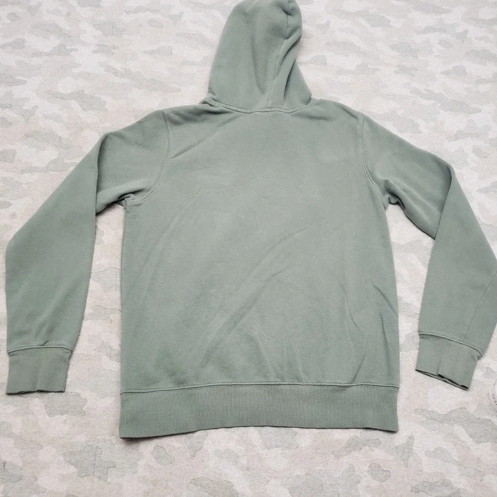 The North Face Sweatshirt Mens Small Green Pullover Hoodie Bear Nature Outdoors